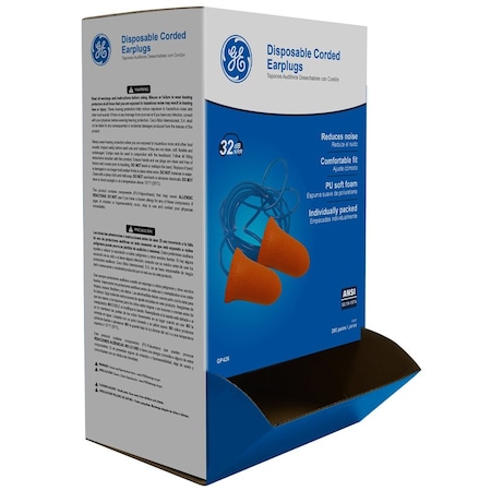 Ge Foam Earplugs, 100 PK GP426